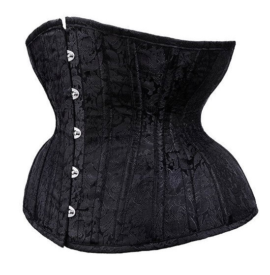 Gothic corset, hourglass shape, sturdy "CU10 Black Brocade Underbust"