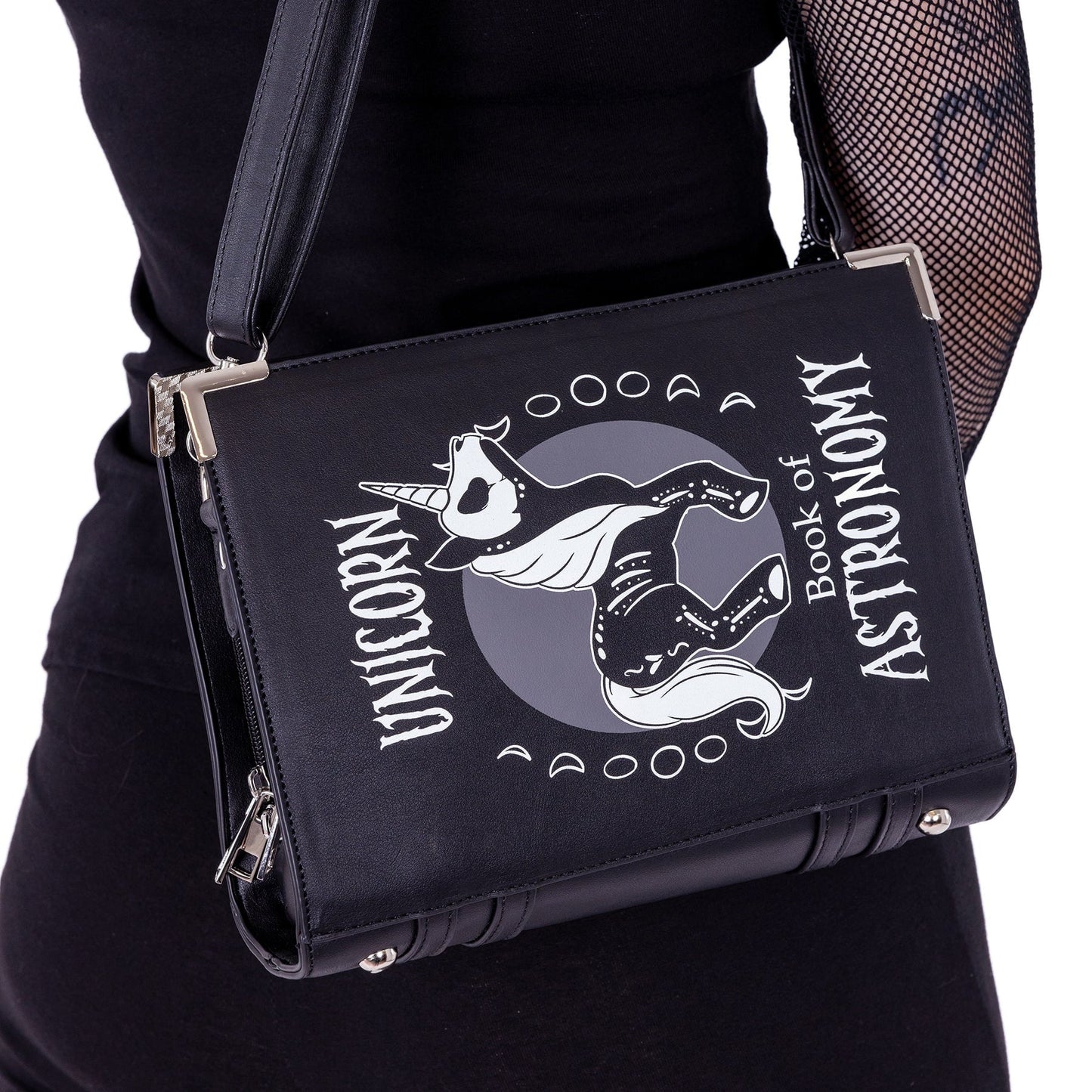 UNICORN ASTRONOMY BOOK BAG - BLACK