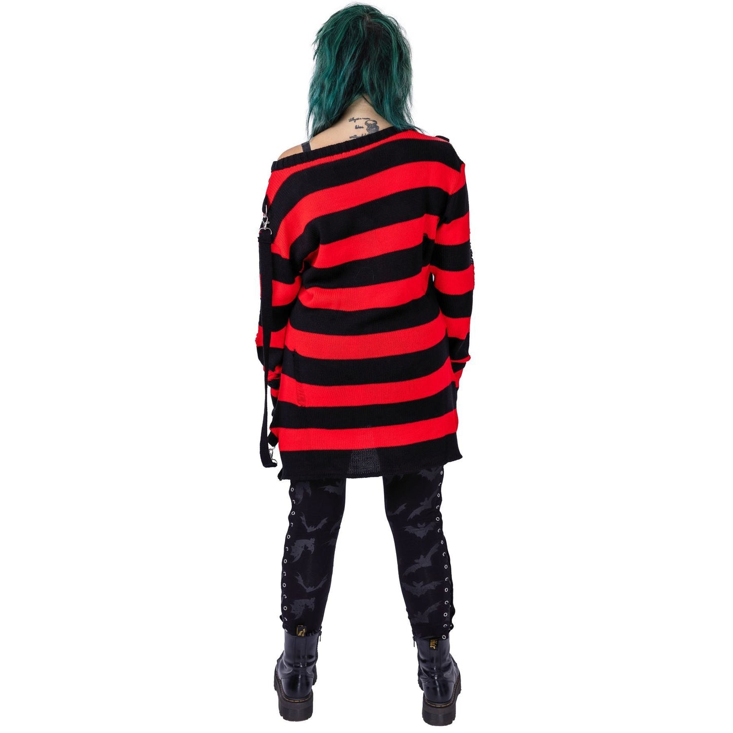 ORIANA JUMPER - BLACK/RED