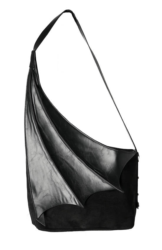 WINGED HOBO BAG Gothic Asymmetric Purse with Bat Wing