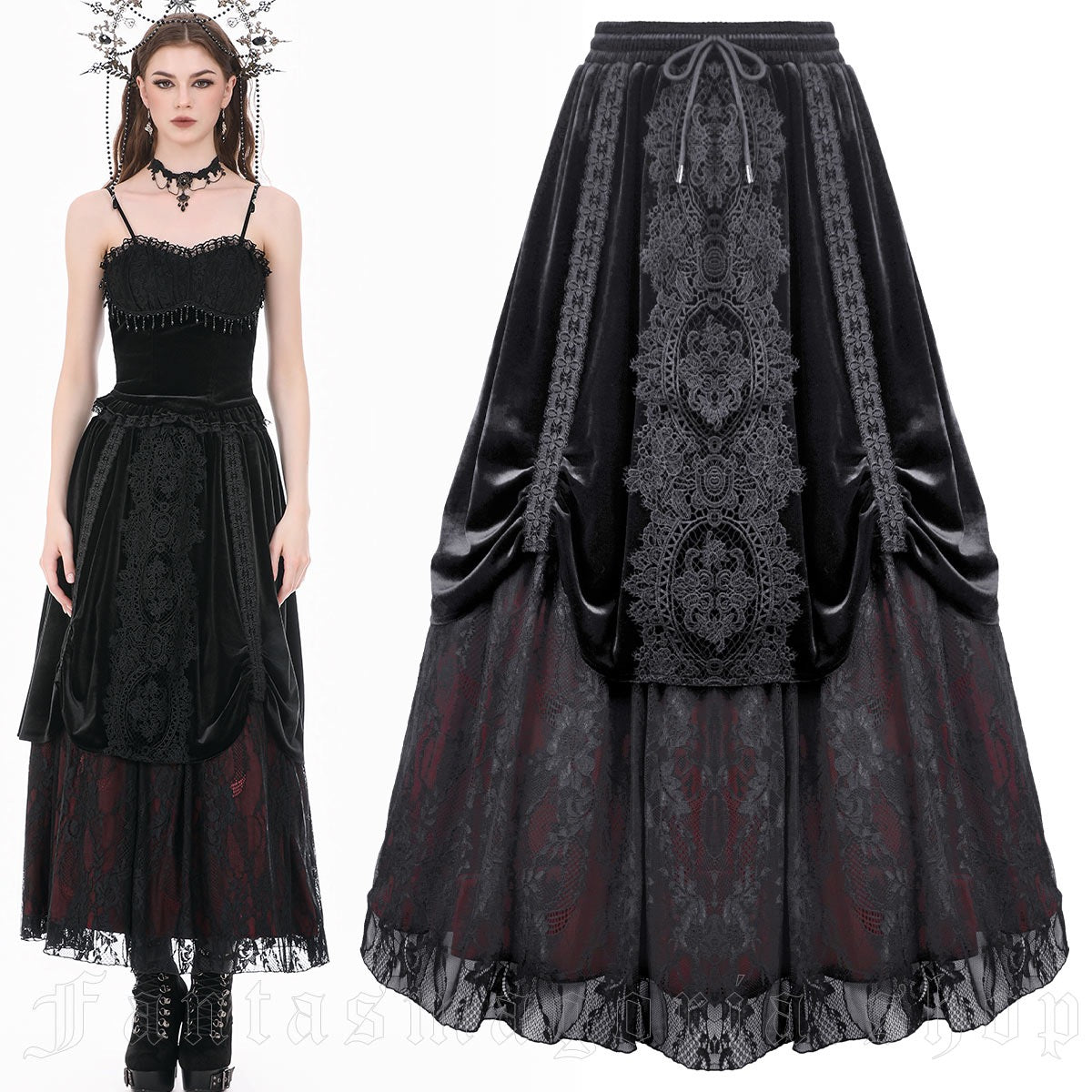 DUSK EMPRESS MAXI SKIRT