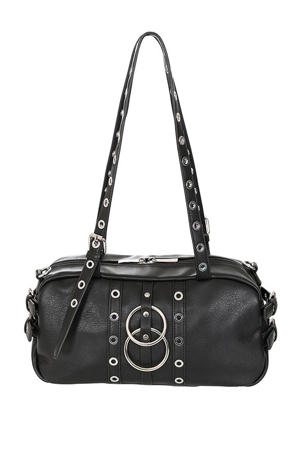 BLACK HEXY GLAM HANDBAG