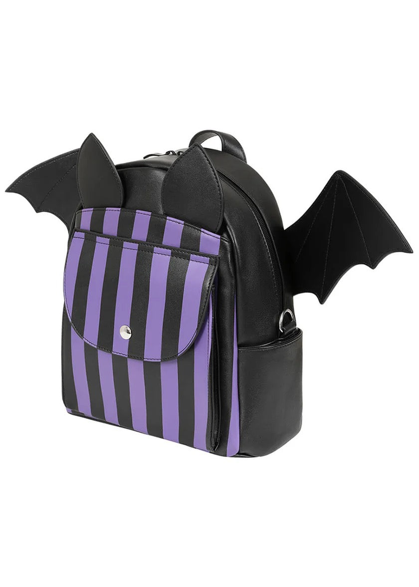 PURPLE/BLACK NIGHTFALL BAT BACKPACK