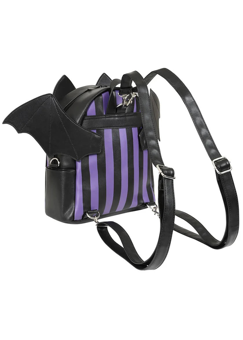 PURPLE/BLACK NIGHTFALL BAT BACKPACK