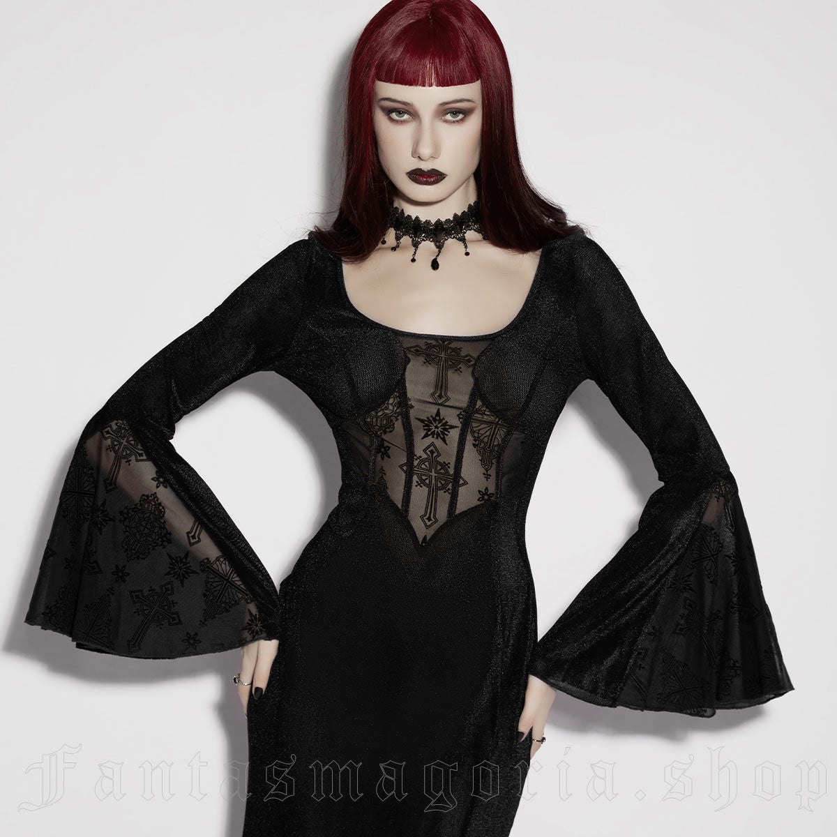CRUX TENEBRARUM BLACK DRESS