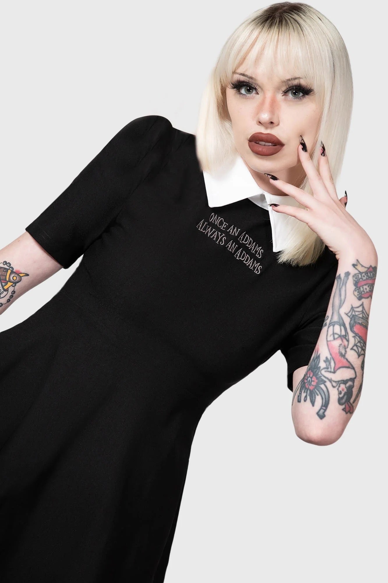 BLACKEST HEART SKATER DRESS