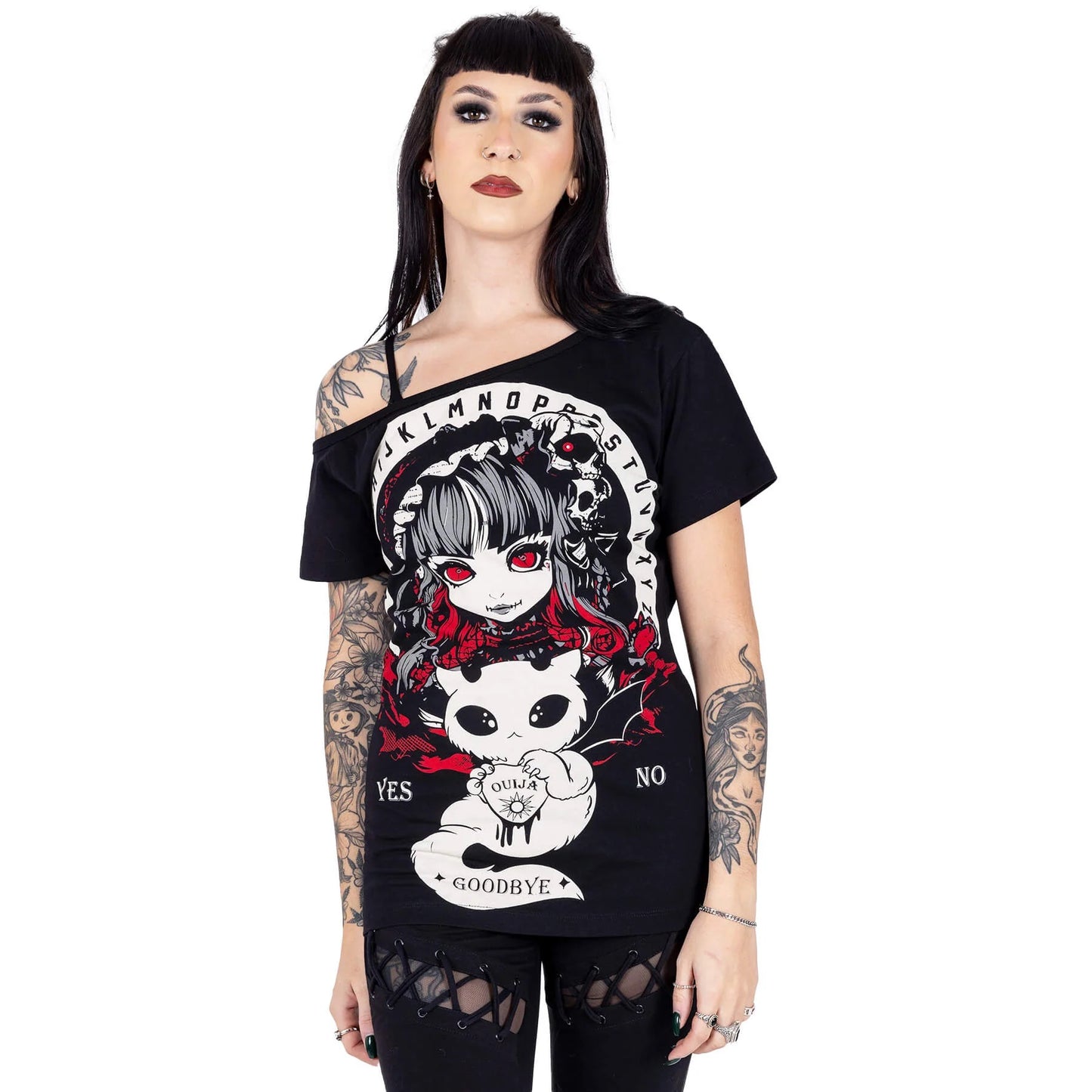 OUIJA DEMON TOP - BLACK