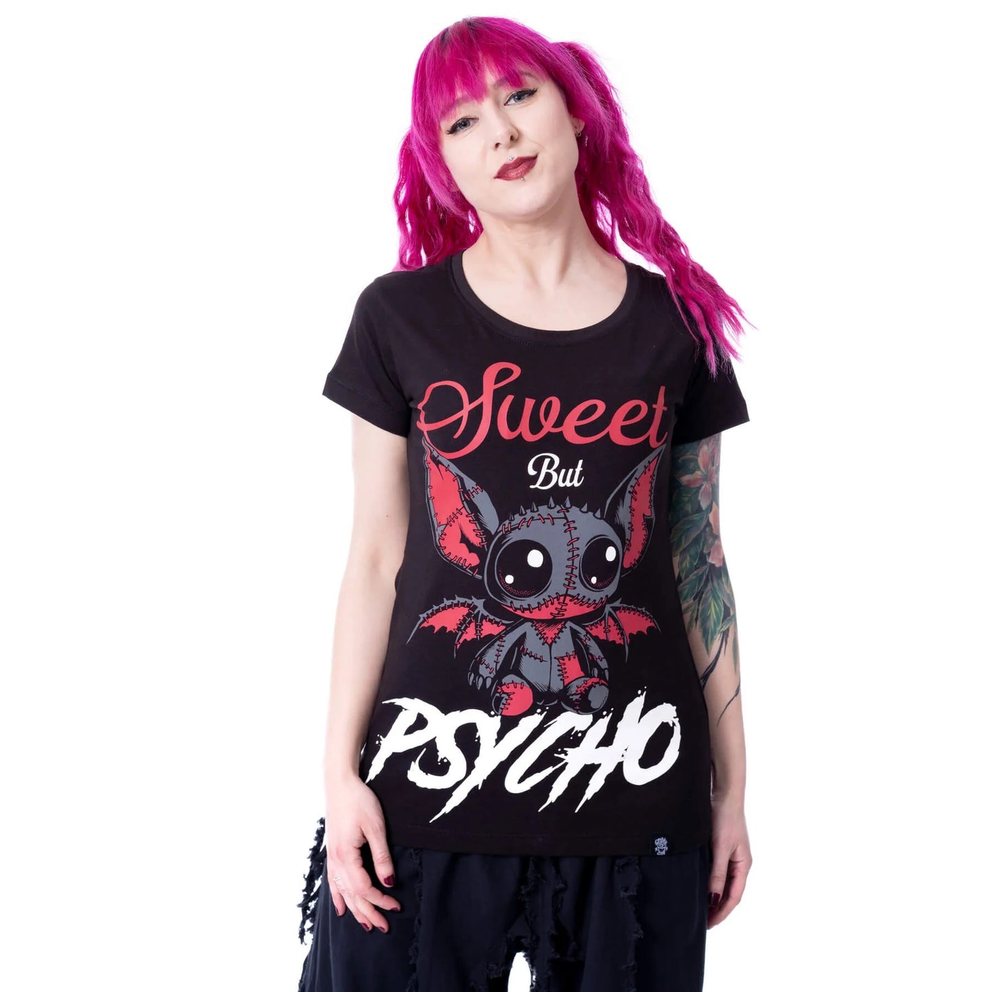 PSYCHO BAT T SHIRT - BLACK