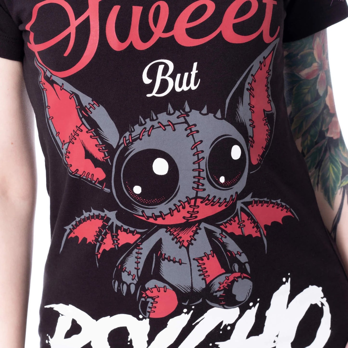 PSYCHO BAT T SHIRT - BLACK