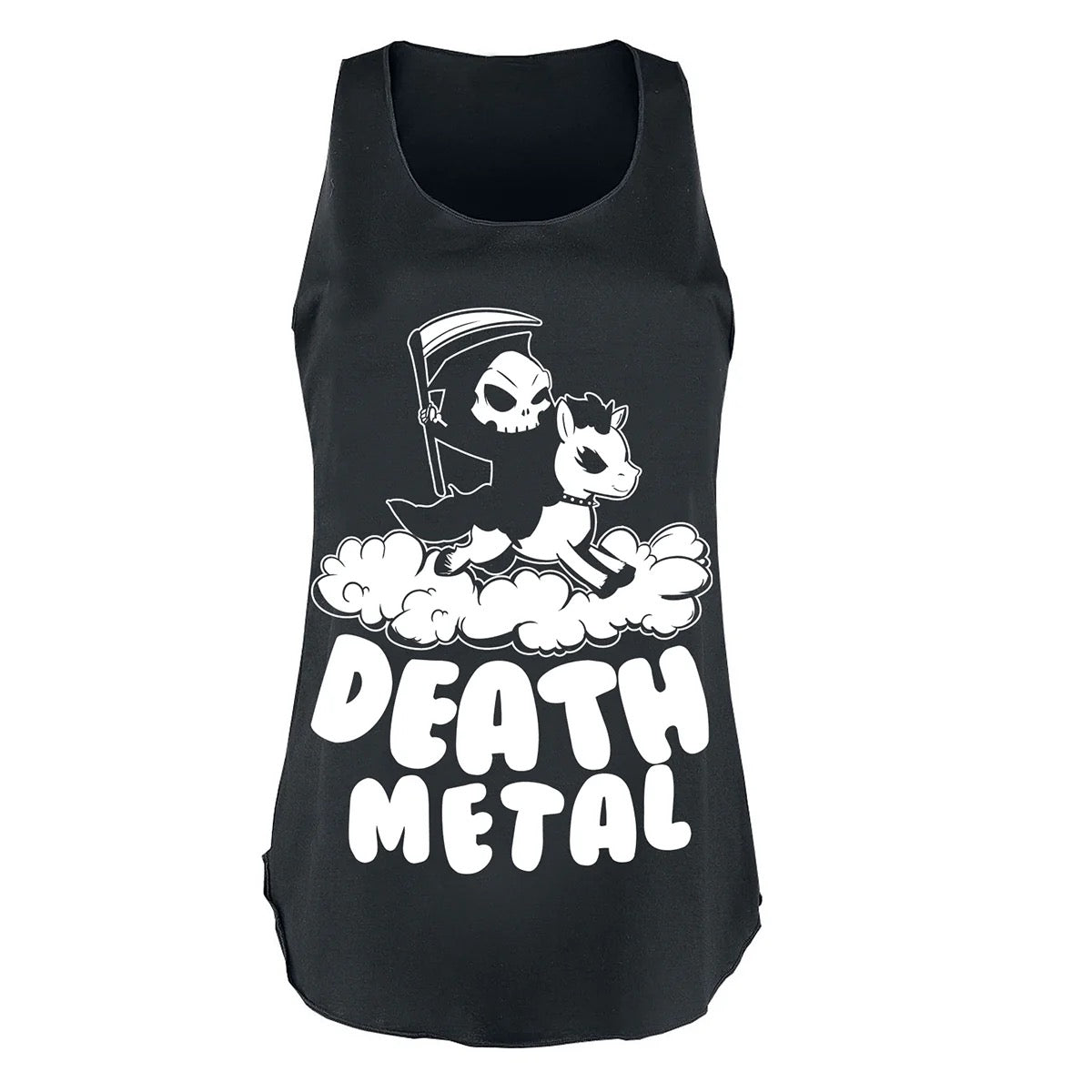 DEATH METAL CLOUDS VEST - BLACK