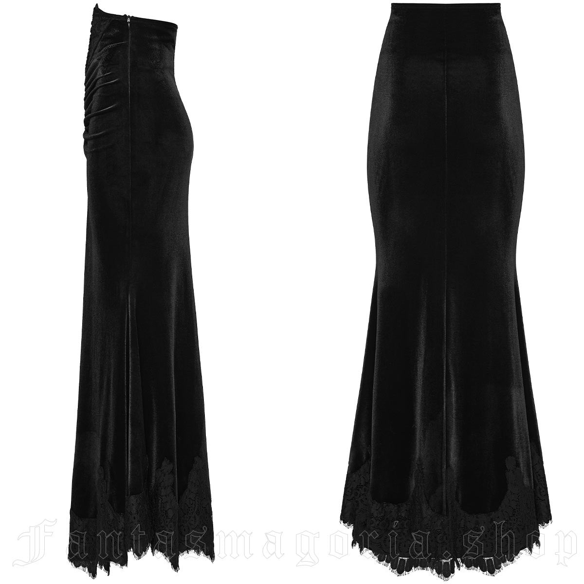 VELVET ENIGMA BLACK SKIRT