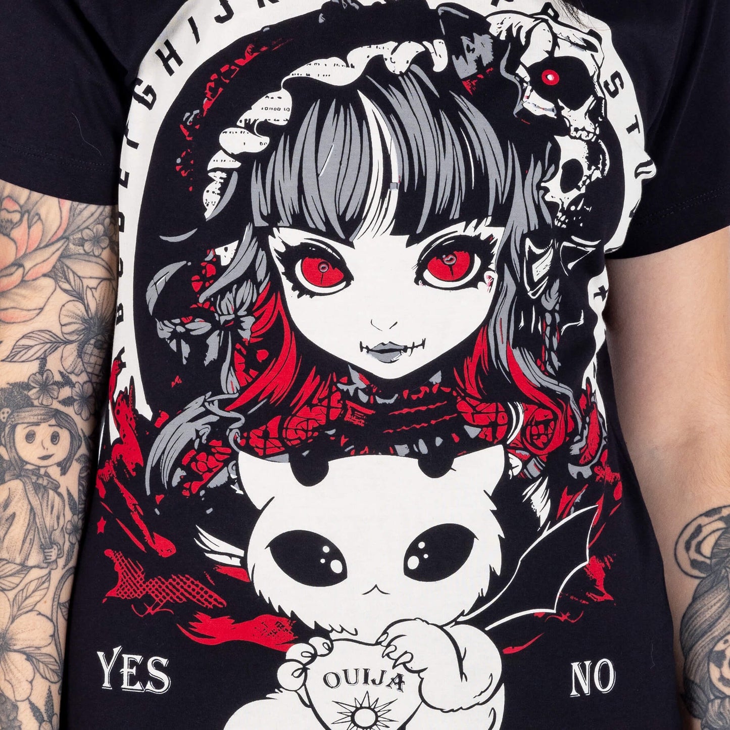 OUIJA DEMON TOP - BLACK